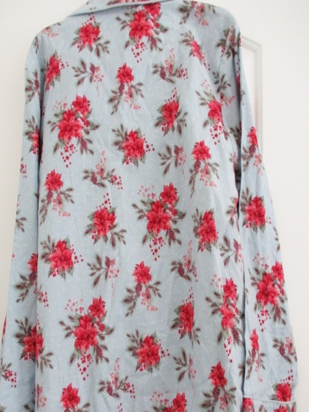 CHARTER CLUB - Pajamas Poinsettia Cotton Flannel Set - XXL - Picture 4 of 9